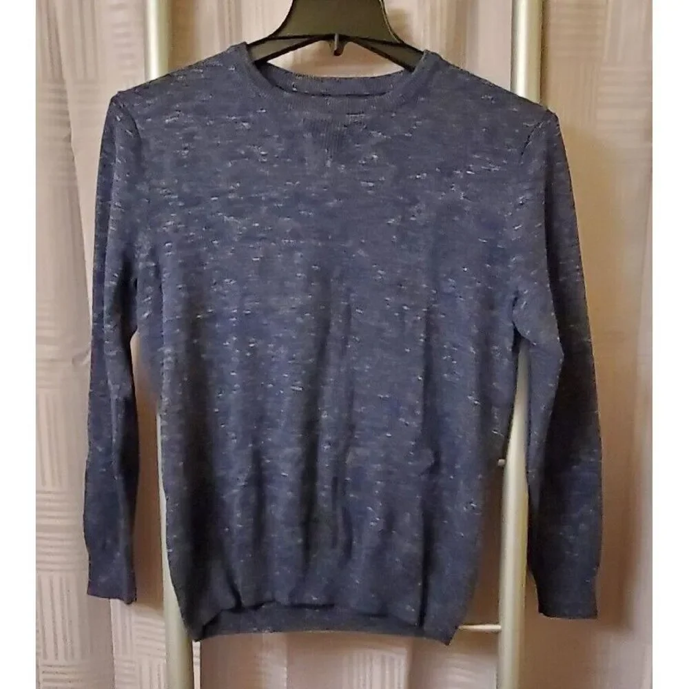 J.Crew Crew Neck‎ Sweater Breathable 100% Cotton Blue Men's Size S